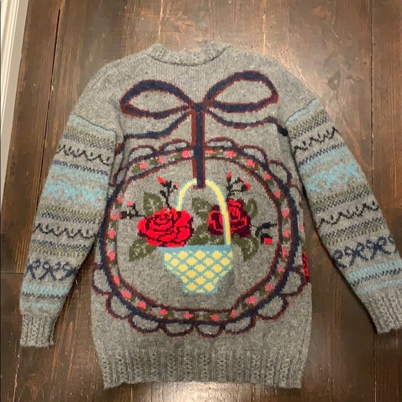 Vintage floral button up cardigan - Picture 7 of 8